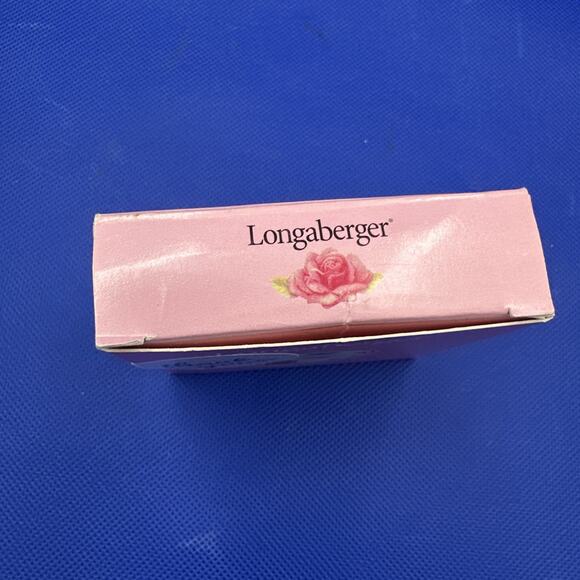 Longaberger 2000 Horizon of Hope Basket Tie On Breast Cancer Awareness Pink Rose - Picture 7 of 8